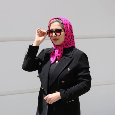 مینی اسکارف خال خالی
